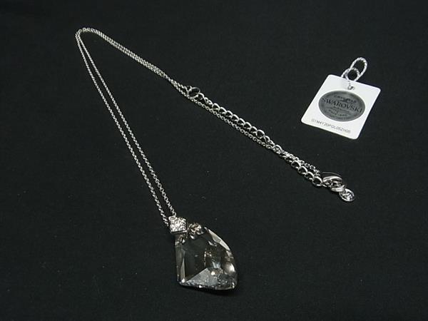 ■極美品■ VENDOME BOUTIQUE ヴァンドームブティック スワロフスキー ラインストーン ネックレス アクセサリー シルバー系 FM2854拍卖