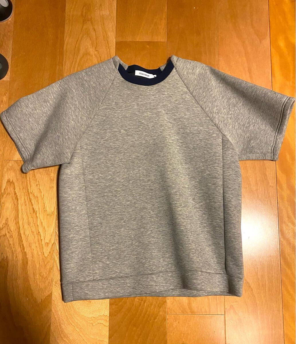 ID DAILYWEAR (アイディーデイリーウェア) 15SS ボンディング 半袖トレーナー メンズ トップス ダンボール素材 スウェット トレーナー拍卖