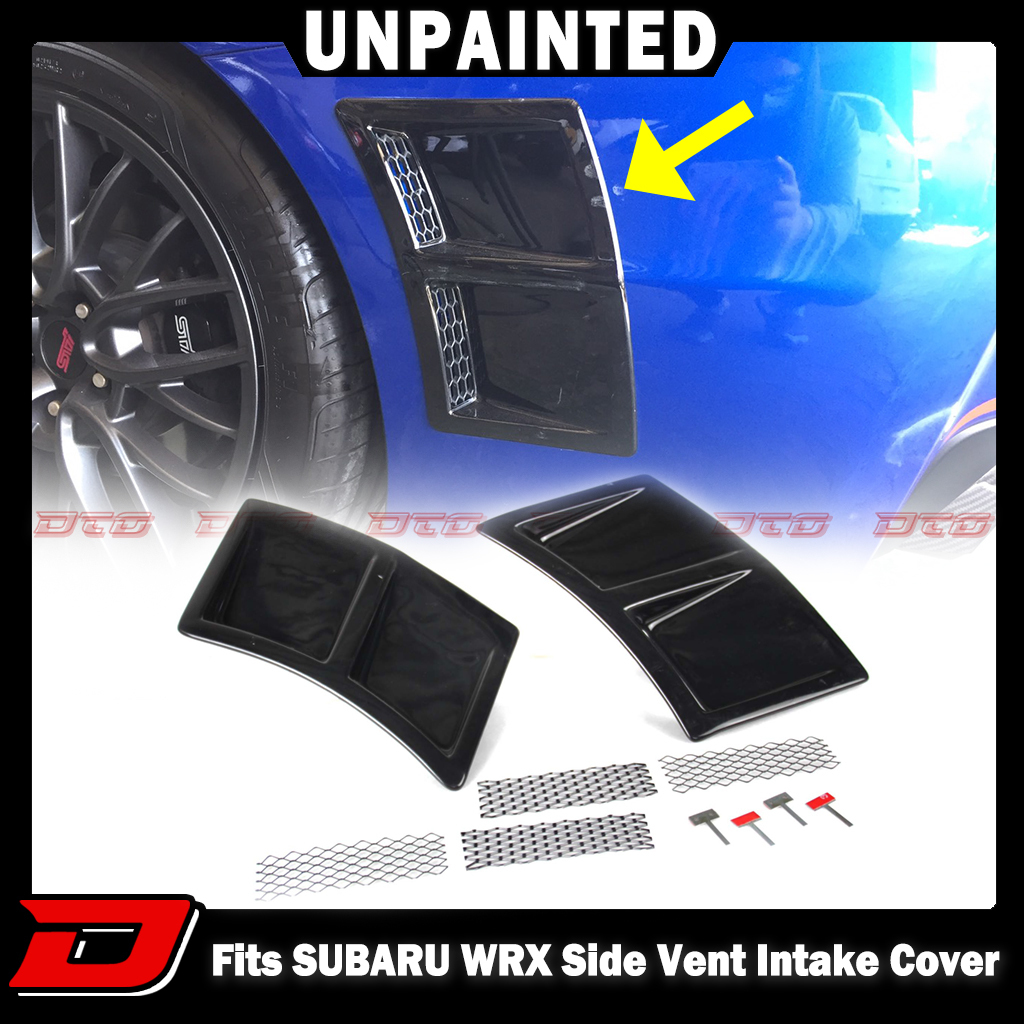 【即納品】スバル WRX STI S4 VA系 セダン ABS エアロ リア サイド エア ダクトカバー 左右セット 未塗装品 素地 2015-2021拍卖