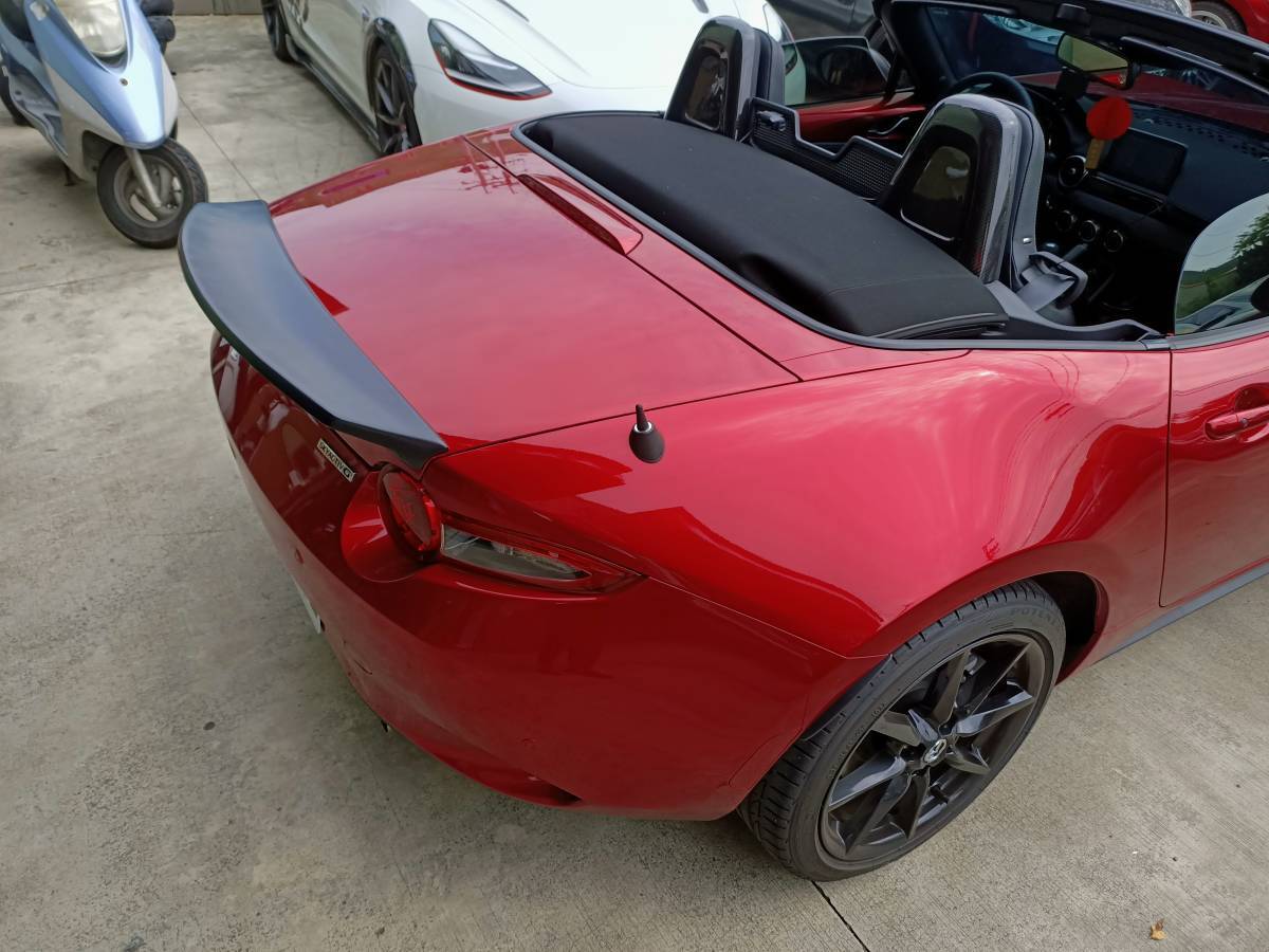 カーボントランクスポイラー 2016-2024 マツダ MX-5 ND系 ロードスターRF ND5RC NDERC 幌車 ウイング リアスポイラー リアルカーボン製拍卖
