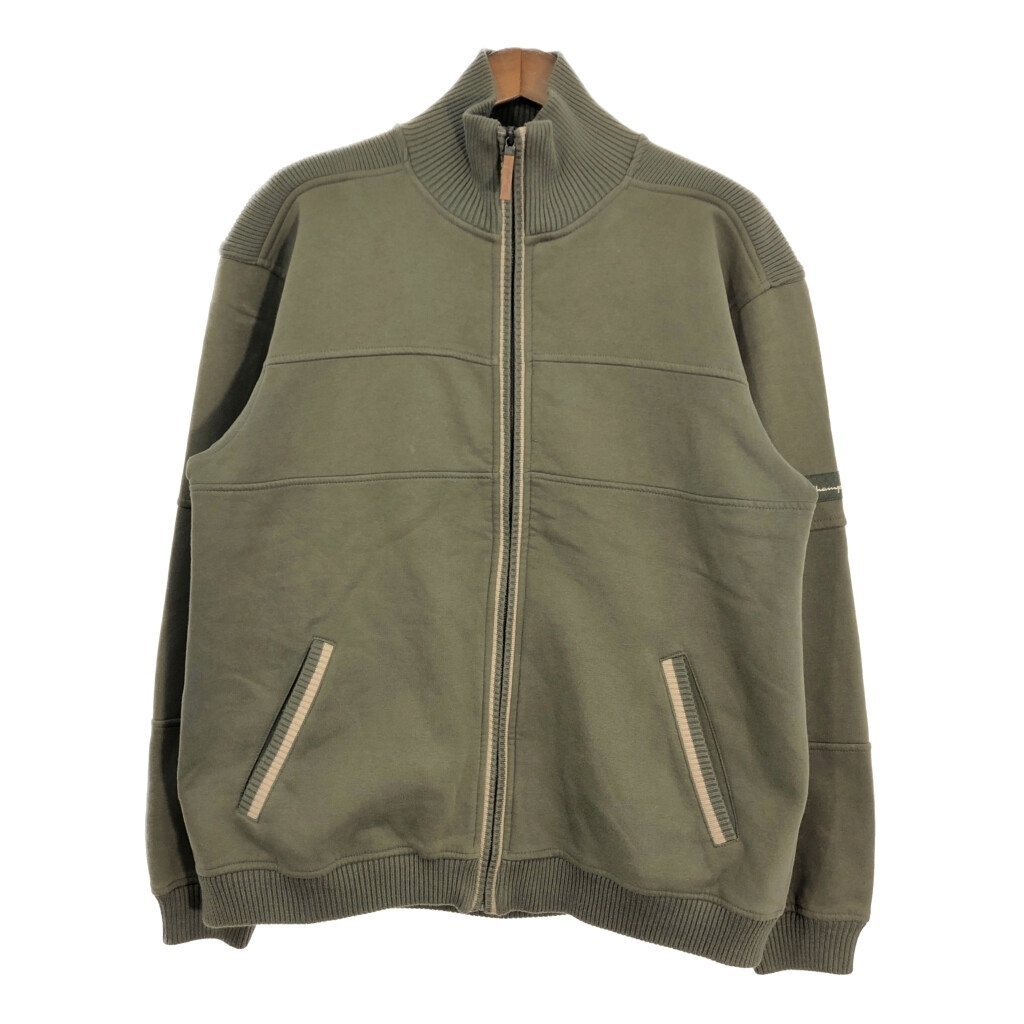 Champion チャンピオン フルジップ スウェット オリーブ (メンズ XL) 中古 古着 T2001拍卖