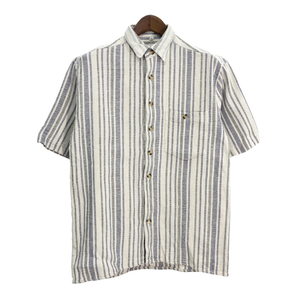 HAHN&RUBNER 半袖シャツ ストライプ マルチカラー(メンズ M)中古 古着 T5489拍卖