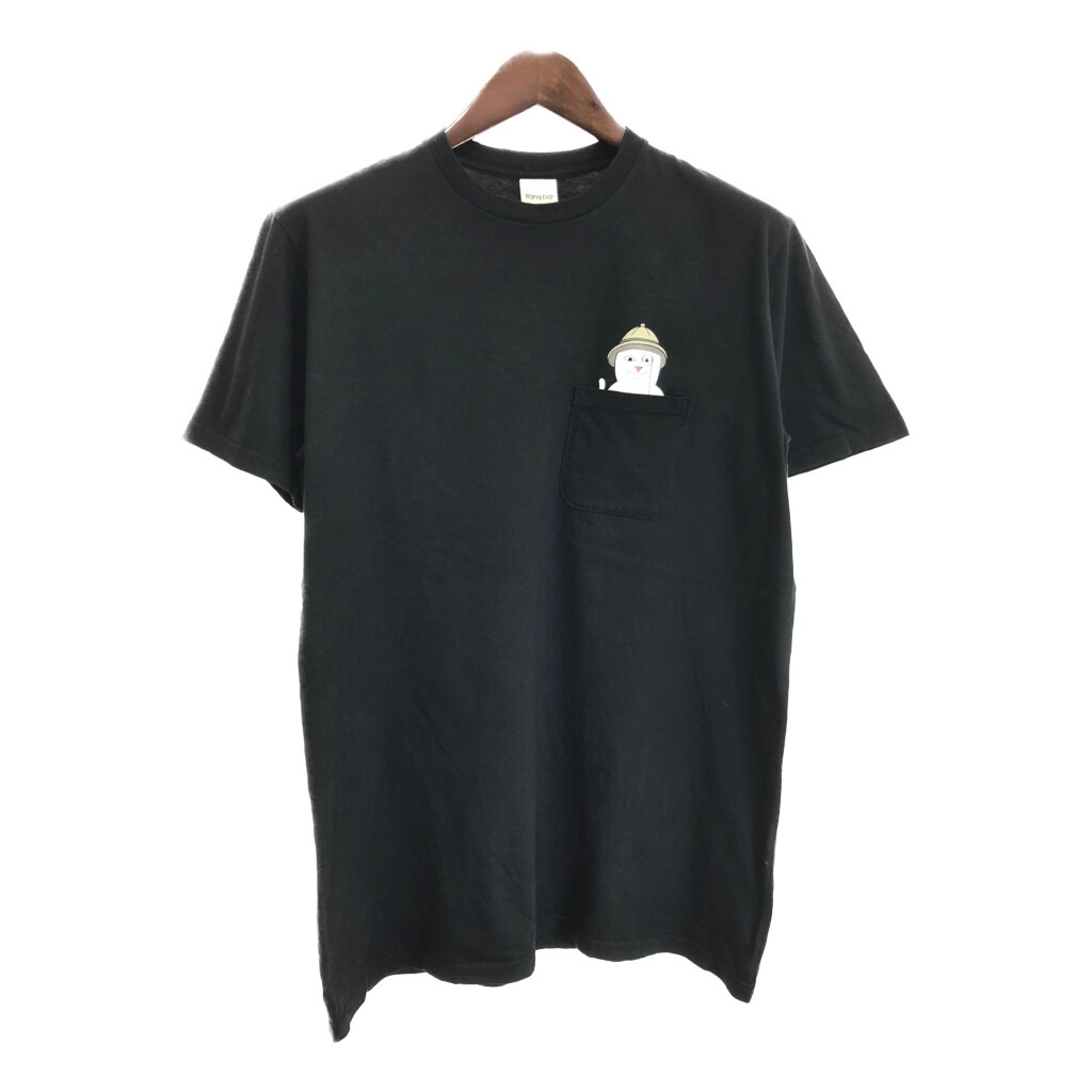 RIPN DIP 半袖ポケットTシャツ ブラック(メンズ L)中古 古着 T6566拍卖