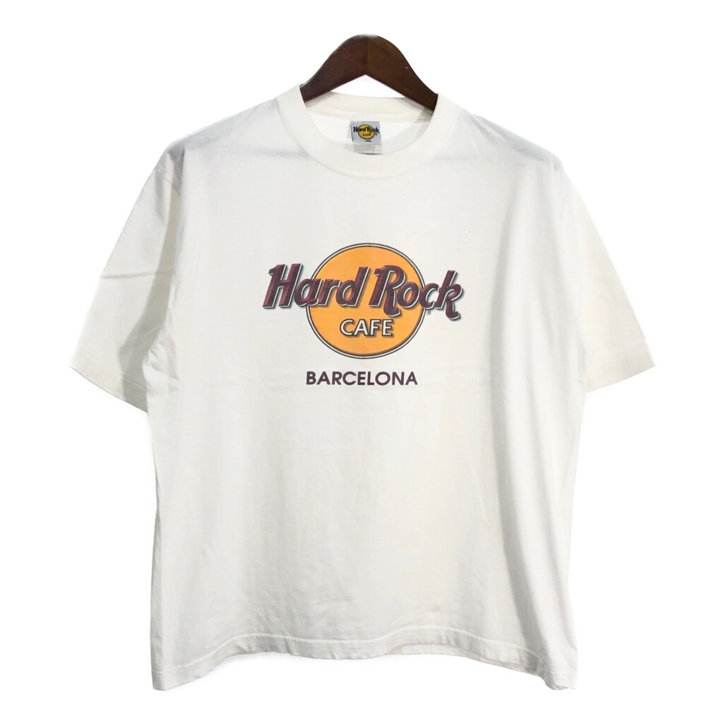 Hard Rock Cafe ハードロックカフェ 半袖Tシャツ ホワイト(メンズ L)中古 古着 T5678拍卖