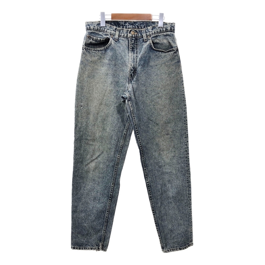 90年代 USA製 Levi's リーバイス 550 デニムパンツ ブルー (メンズ W33 L32) 中古 古着 Q7614拍卖