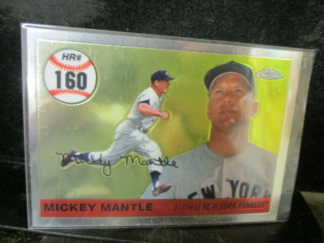 ◎野球カード ミッキー・マントル 2006 Topps Chrome MHRR 160 即決!!拍卖