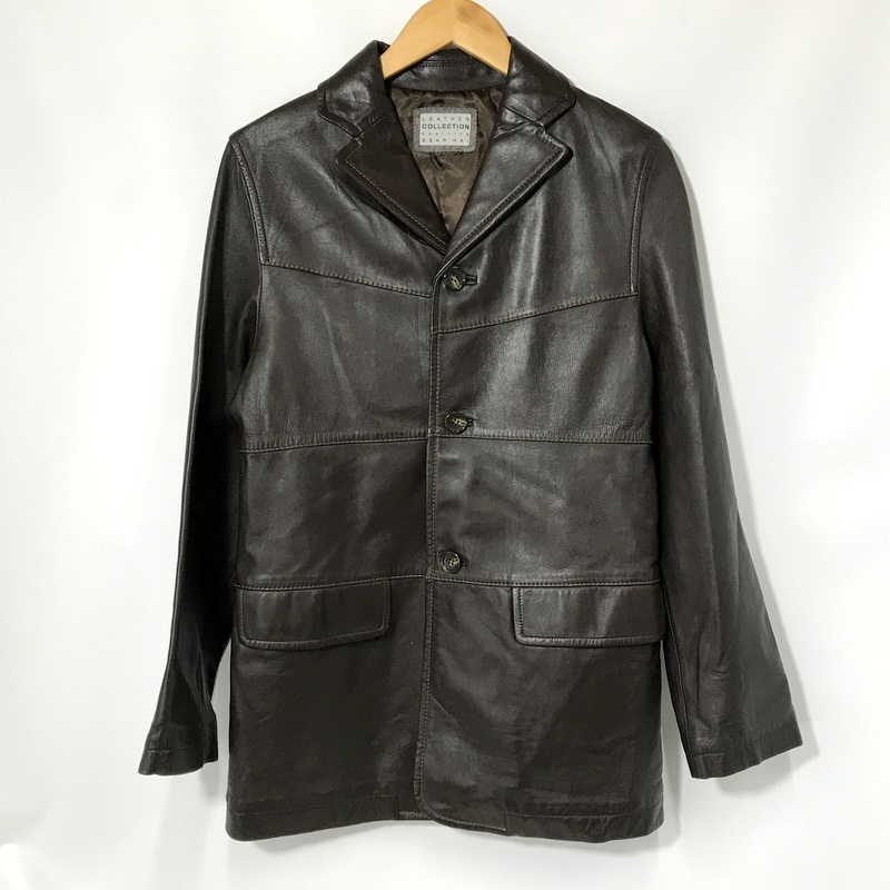 HAI SPORTING GEAR レザージャケット 144401 ブルゾン 羊革 革ジャン ジャケット カジュアル 古着 メンズ Mサイズ ハイ アウター A13164◆拍卖