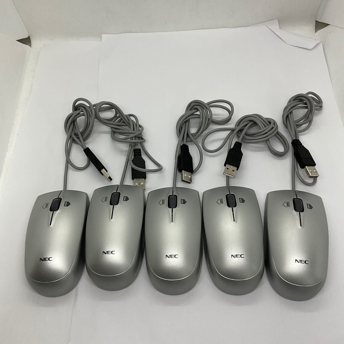 ◎(D308) NEC USB光学式マウス MSU1218 5個セット 動作品拍卖