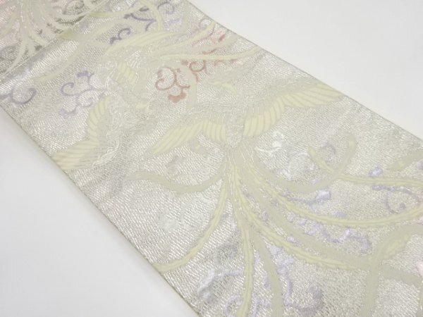 ys7340213; 宗sou 唐草に鳳凰模様織り出し 袋帯【着】拍卖