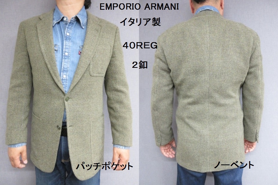 48R エンポリオ アルマーニ カジュアル ジャケット(テーラード L LL ARMANI EMPORIO COLLEZIONI拍卖