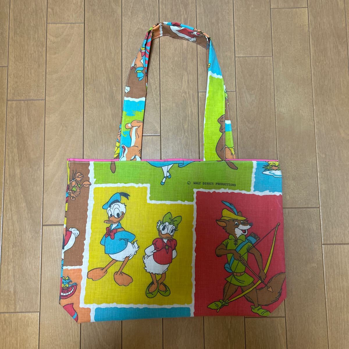 ☆ハンドメイドヴィンテージDisneyシーツリメイクバック★拍卖