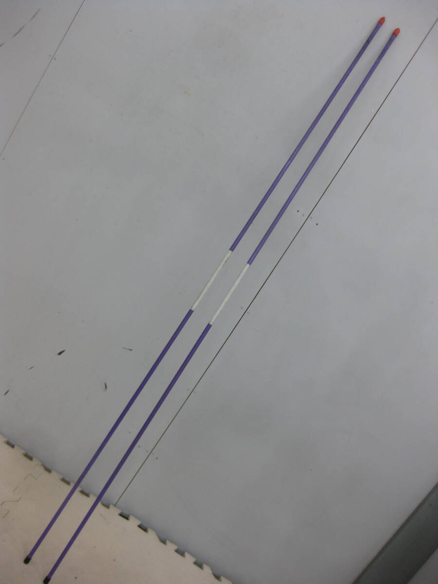17)ゴルフコンパス2本セット・アドレス方向確認/パターヘッド打ち出確認 約122㎝長 使用感あり※動作未確認ジャンク品■140拍卖