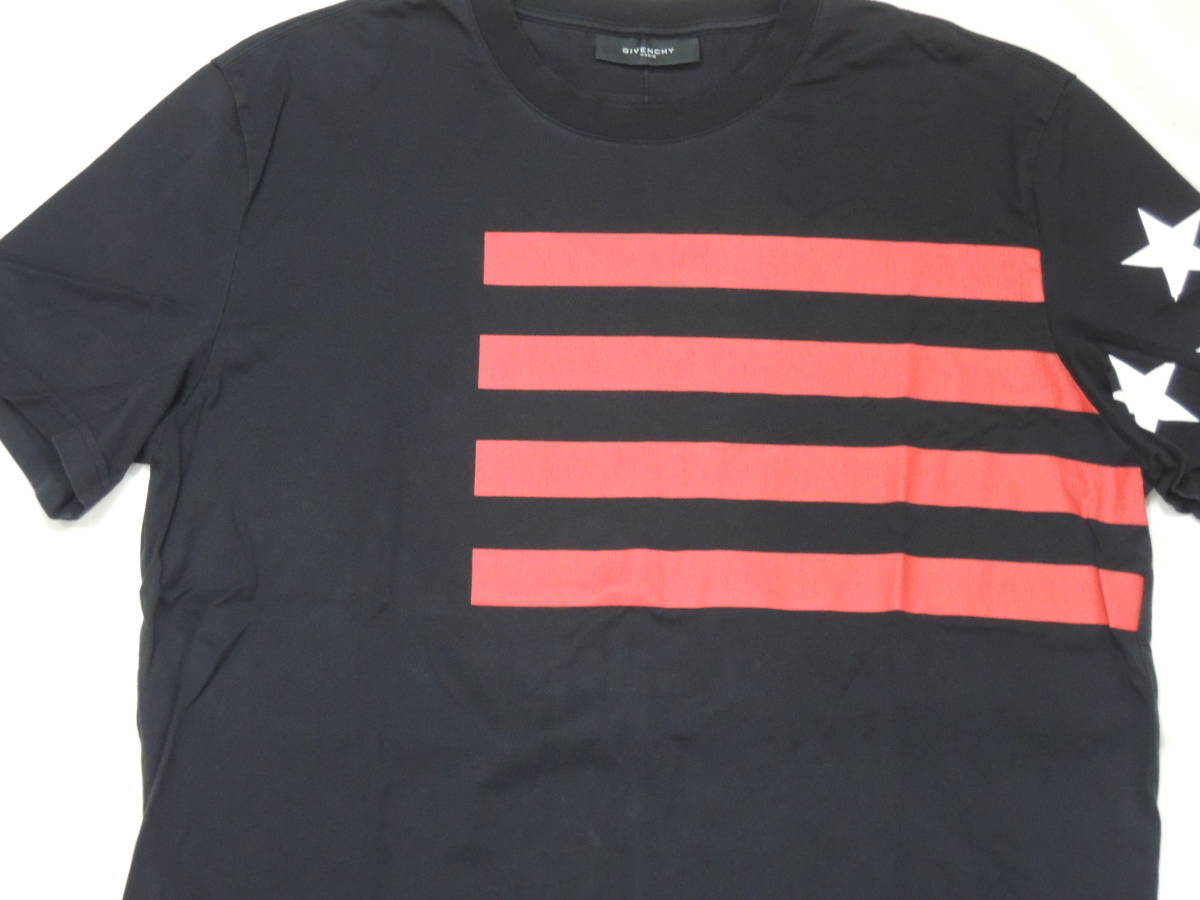 送料無料 リカルドティッシ期 GIVENCHY ジバンシイ 半袖Tシャツ XL 星条旗拍卖