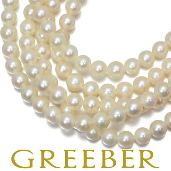 タサキ ネックレス ベビーパール アコヤ真珠 3.5-4.0mm 5連 シルバー ソーティングBLJ 限界値下げ品拍卖