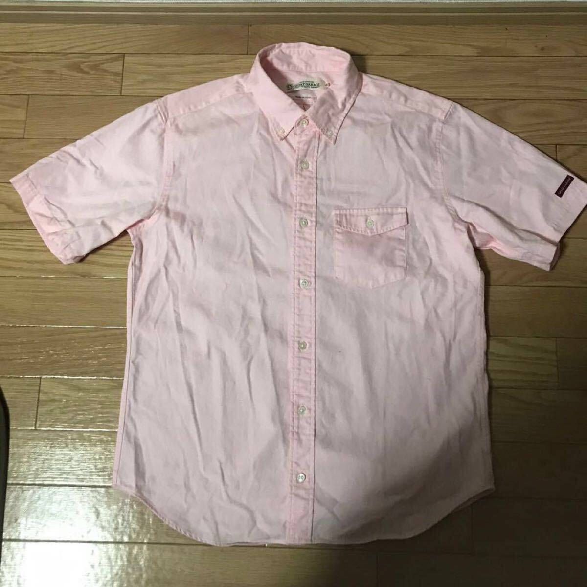 the moat garage カジュアルシャツ ビター ライトピンク 半袖 サイズLL 新品拍卖