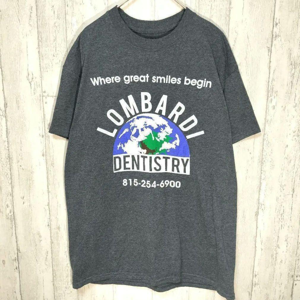 USA古着 GILDAN 企業ロゴTシャツ アメカジ アース #h85拍卖
