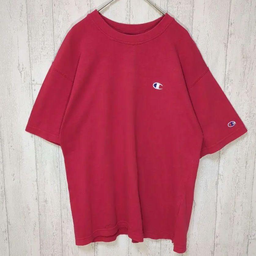 Champion 90s 刺繍タグ ビンテージ Tシャツ ワンポイントロゴ #h806拍卖