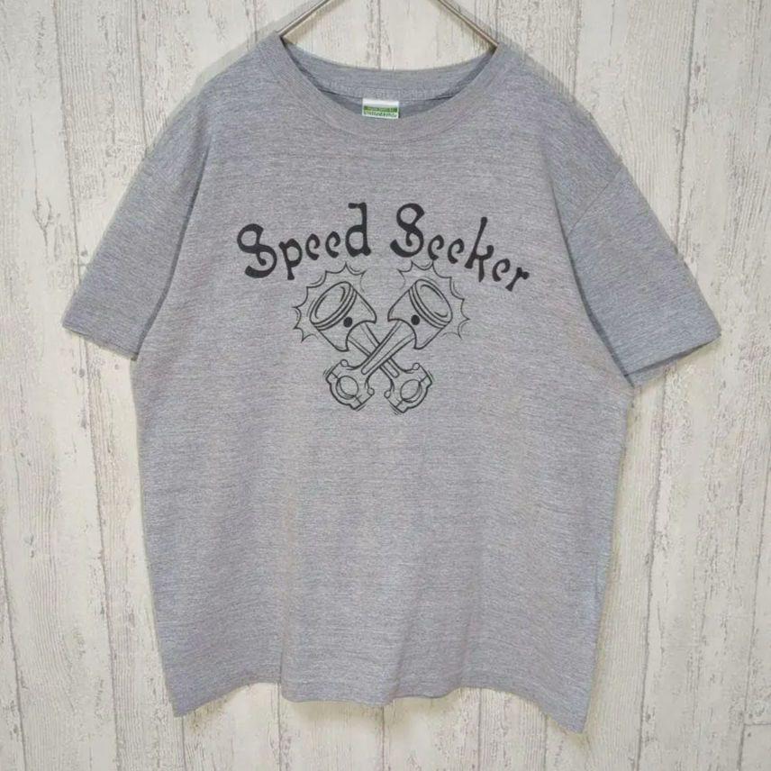 ピストンTシャツ ハーレー チョッパー ホットロッド 古着 シンプルデザイン #hs32拍卖