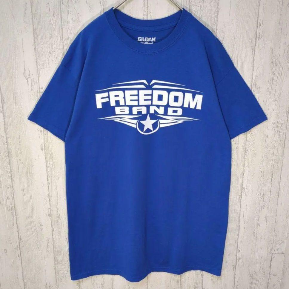 GILDAN アメカジ  プリントTシャツ USA古着シンプル デカロゴ #h105拍卖
