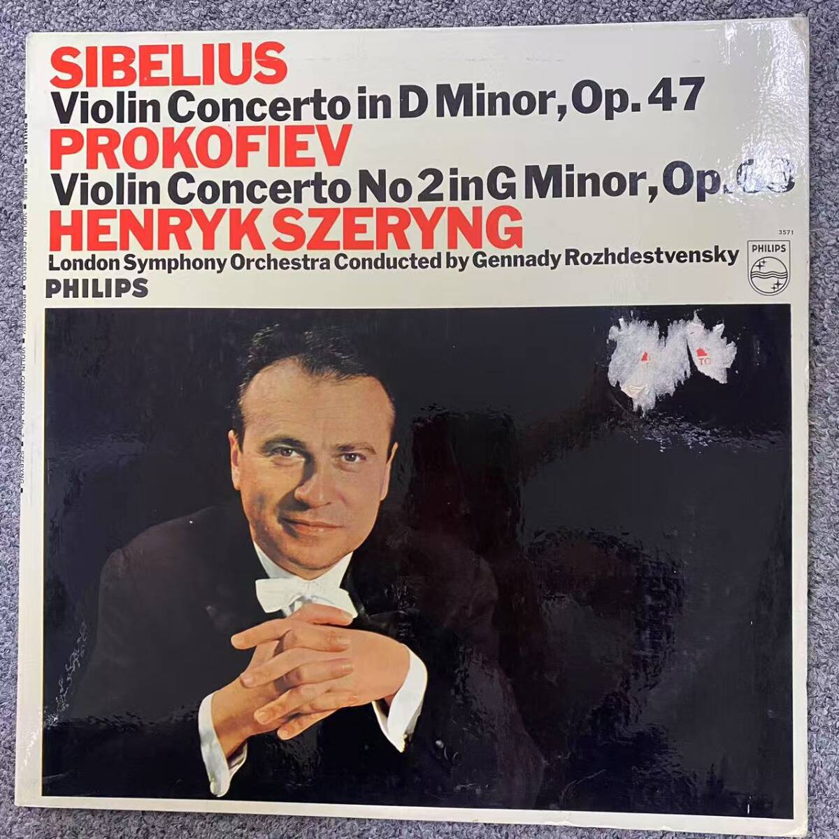 LP/PHILIPS AL3571 Sibelius / Prokofiev, Henryk Szeryng,Violin Concerto In D Minor, Op. 47 / H0303-34拍卖