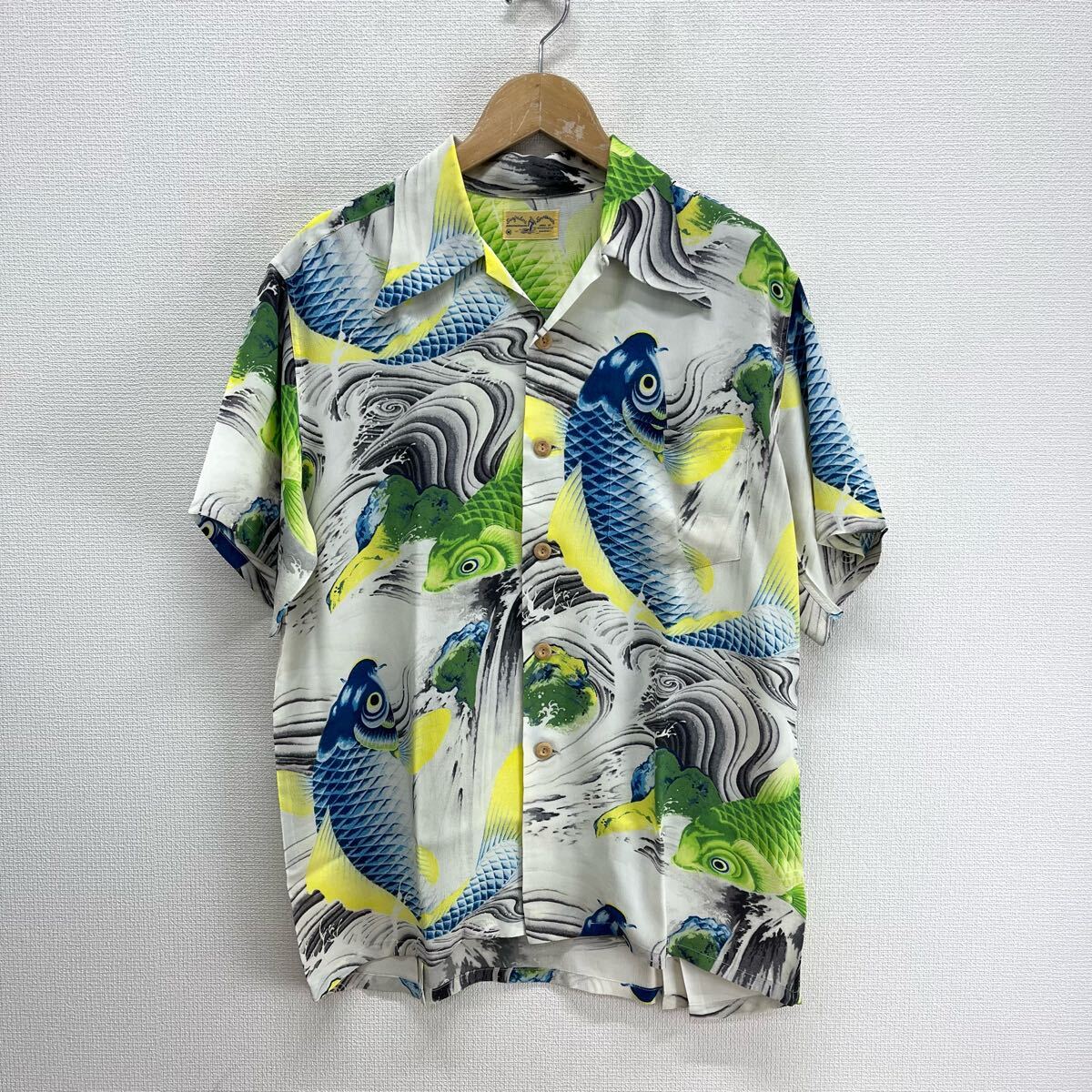 SUN SURF サンサーフ SS35067 SPECIAL EDITION スペシャルエディション 2008 KOI NO TAKINOBORI アロハシャツ ハワイアン M 10124399拍卖
