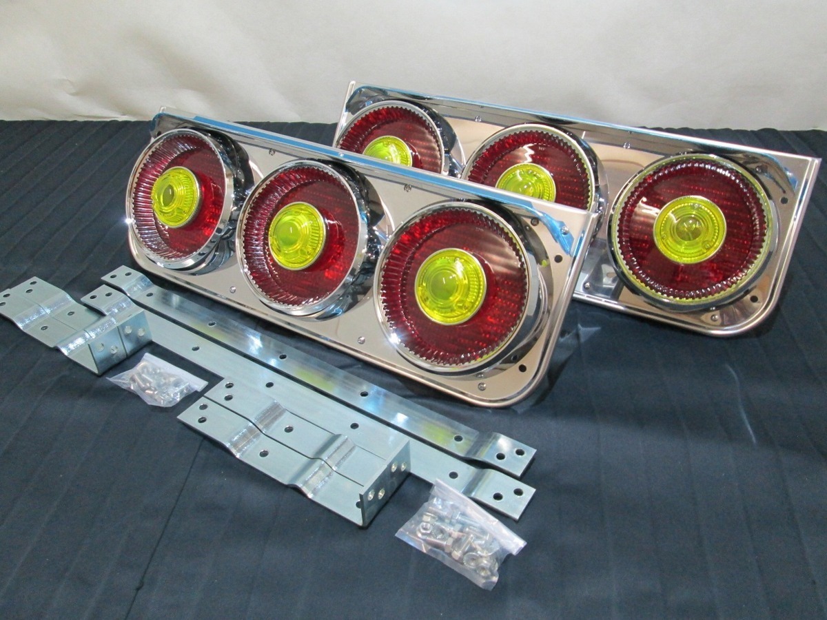 JB丸スカ3連テールランプ リレー無し フラッシャーレンズ(レモンイエロー)拍卖