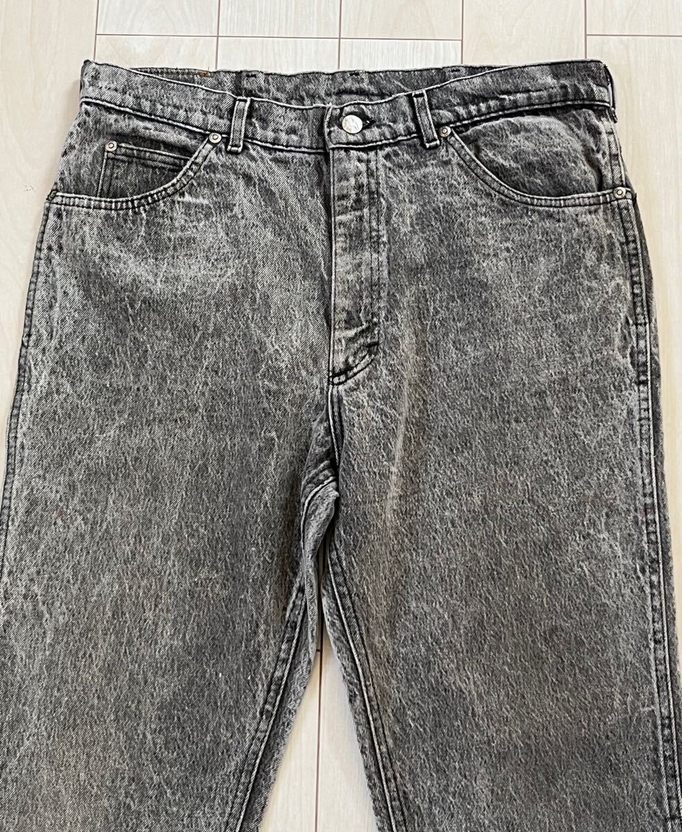 レア 美品 90s USA lee ケミカル アシッド ギャラクティック ブラックデニム ゴールデンサイズ ビンテージ リーバイス 501 505拍卖