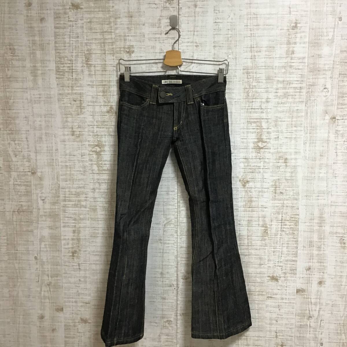 A617◇GRACE CONTINENTAL|グレースコンチネンタル ワイドデニムパンツ デニムブルー サイズXS拍卖