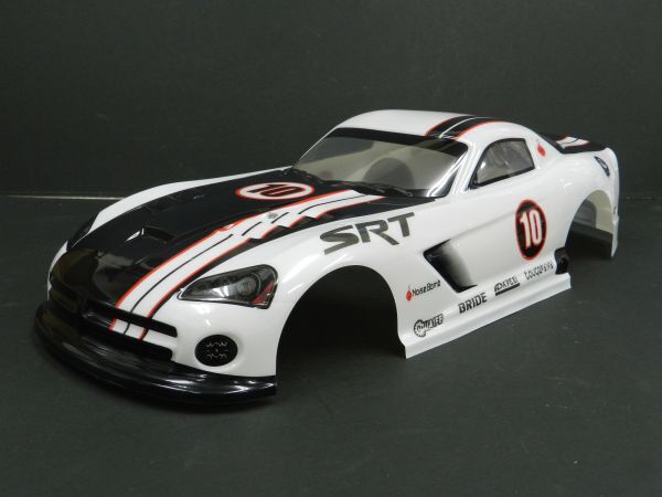 【激安・塗装済み】1/10 ドリフトラジコンカー用 スペアボディー ダッジバイパー タイプ 白拍卖
