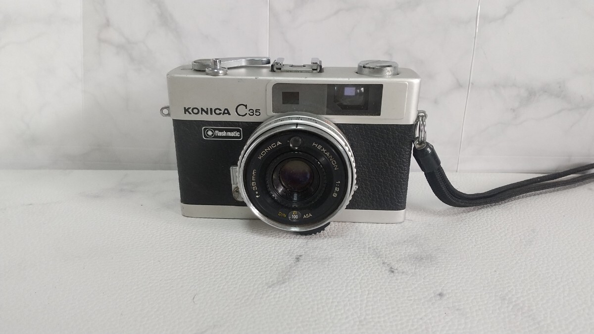 K2897 Konica C35 /フィルムカメラ /コニカ/コンパクトカメラ/ 動作未確認 現状品 JUNK拍卖