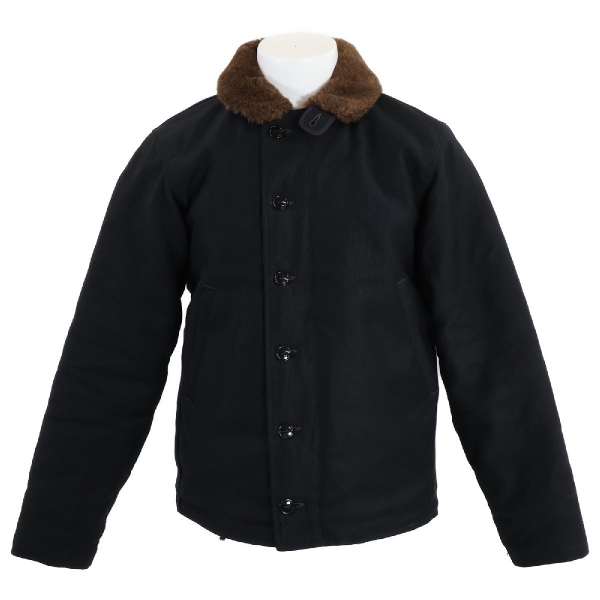 美品/ FREEWHEELERS フリーホイーラーズ 2331013 TYPE N-1 デッキ ジャケット 38 ネイビー メンズ拍卖