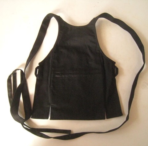 42 お祭り衣装◆糸よし 江戸腹タイプ腹掛け 黒-裏水色 3Lサイズ だんじり用品拍卖