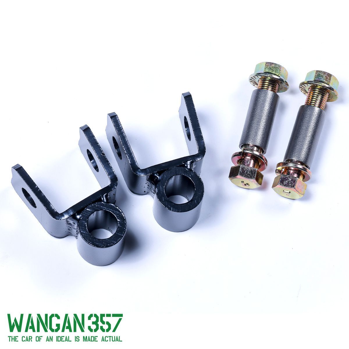 S200系 S200P S210P ハイゼットトラック ジャンボ スタンダード WANGAN357 延長ブラケット 35mm リアショック 2個セット リフトアップ拍卖