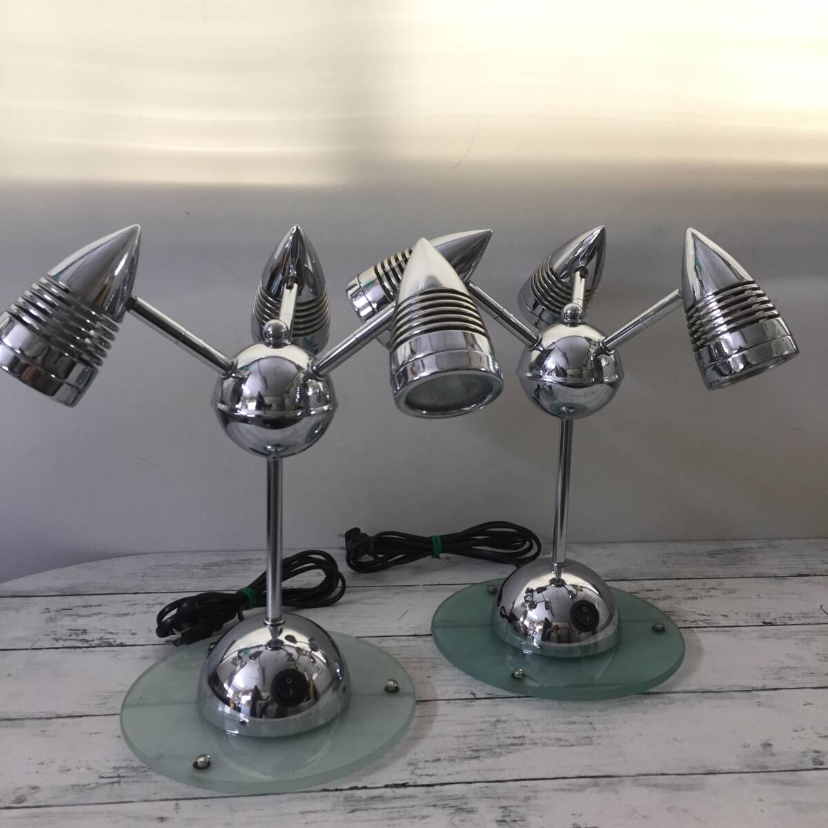 2個セット ダルトン 電気スタンド ディスプレイスタンド 電気照明 間接照明 DULTON D50322拍卖