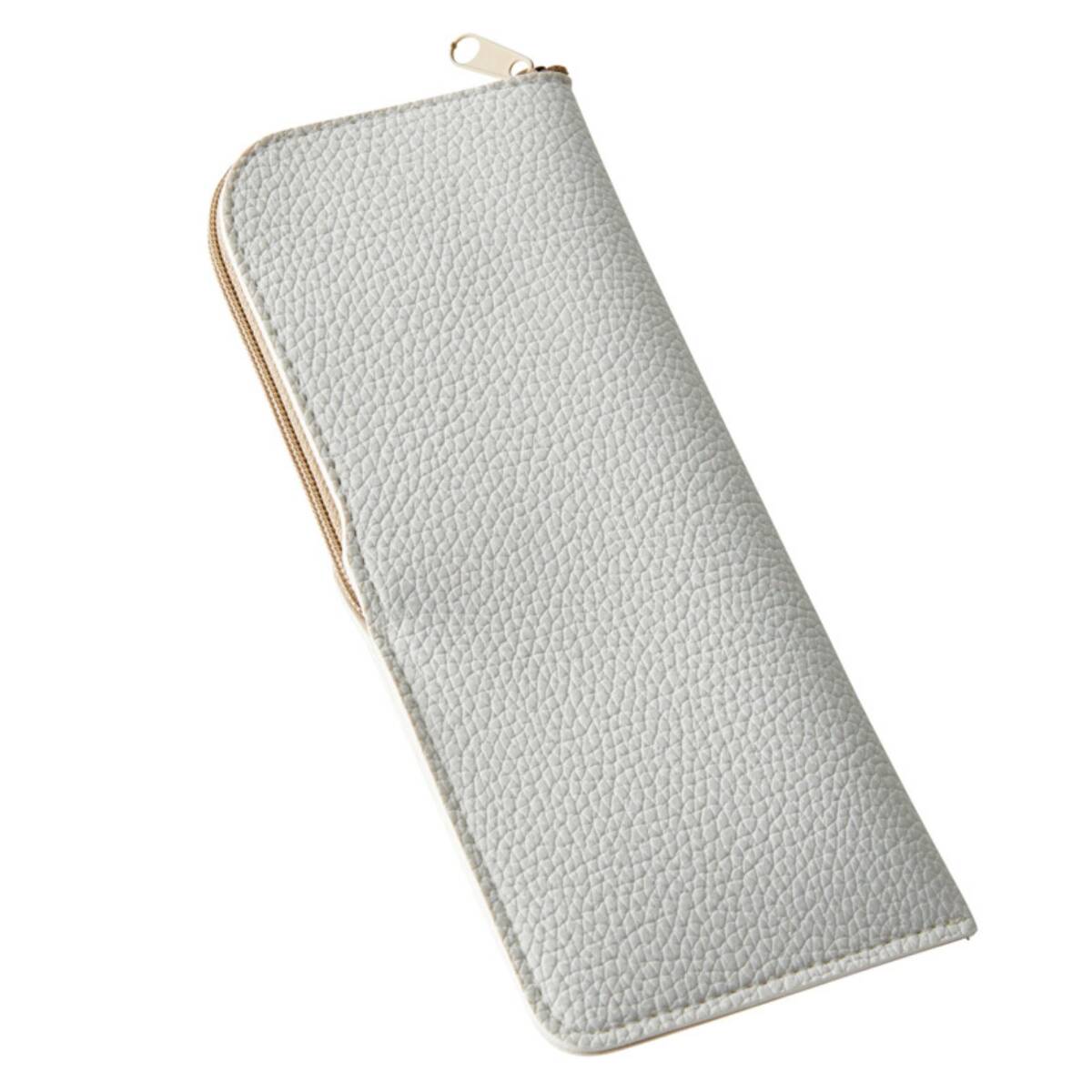 【新着商品】おしゃれ フェイクレザー ジップ開閉 上質 スリム シボ柄生地 ソフト メンズ 薄型 レディース メガネケース セミハ拍卖