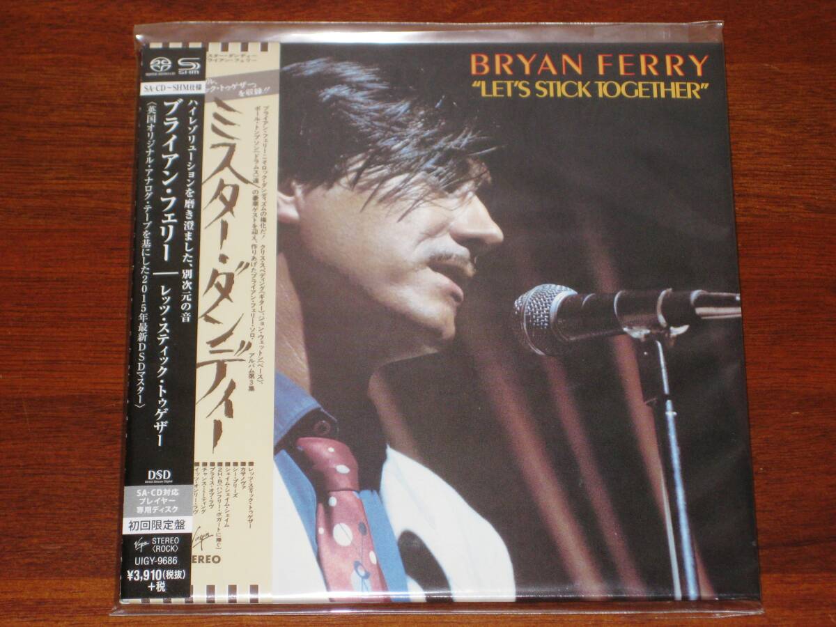 ☆画像追加☆ BRYAN FERRY ブライアン・フェリー/ レッツ・スティック・トゥゲザー 2015年発売 紙ジャケ SHM-SACD SACD専用盤 国内帯有拍卖