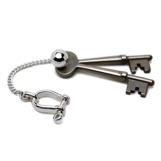 送料無料★Jeis-aoyama★ジェイスアオヤマ★銀製(SILVER925)シルバーキーホルダー★シャックル★ポリッシングペン付拍卖