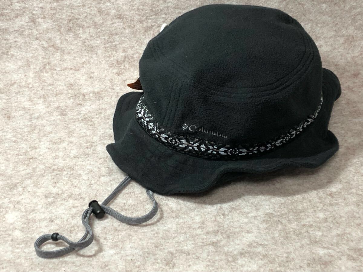コロンビア Columbia フリース ハット 男女兼用 X / XL 黒 ブラック拍卖