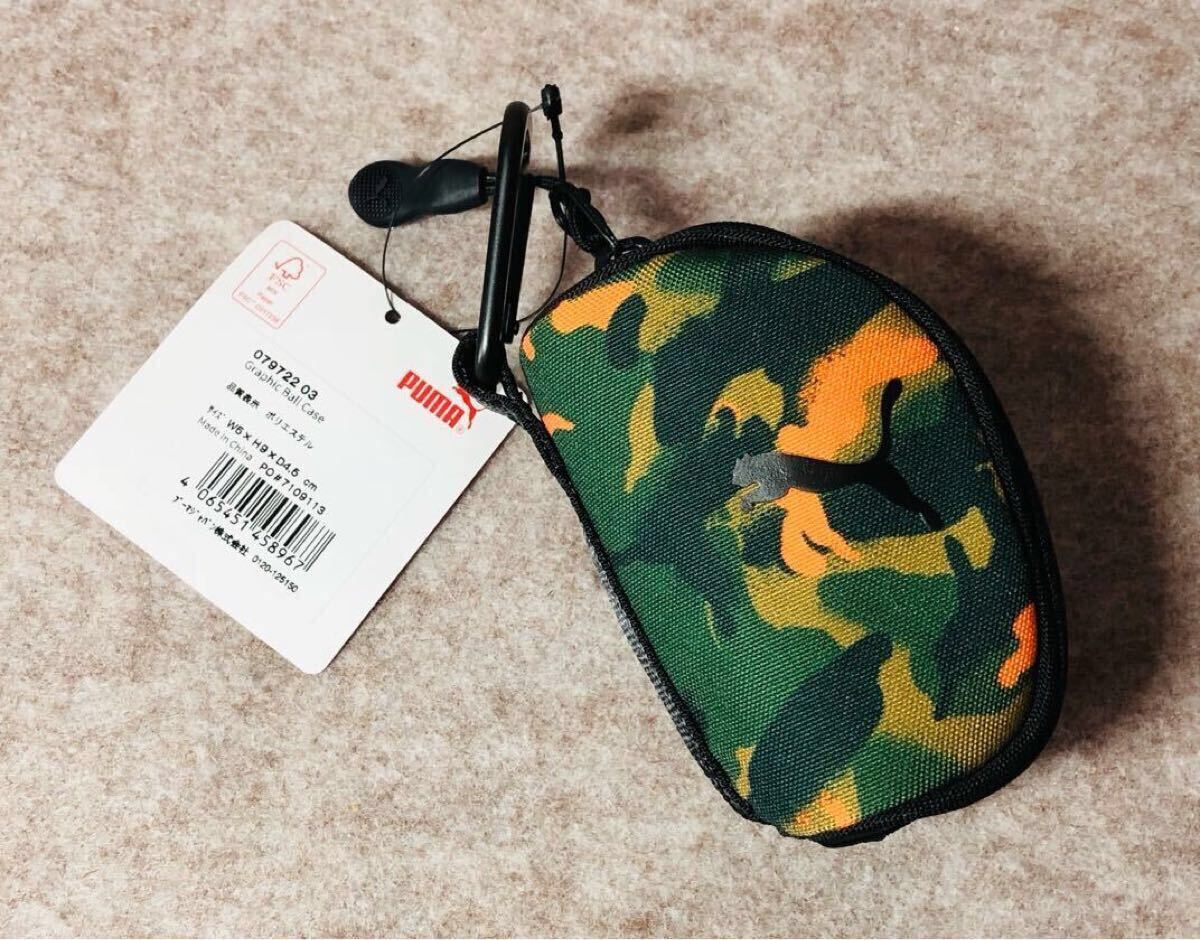 【 未使用 】プーマ ゴルフ ボールポーチ グラフィック ボールケース PUMA 迷彩 カモフラ拍卖