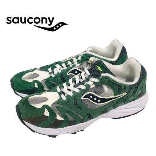 ○★訳有り 新品未使用 Saucony (サッカニー) グリッド アズーラ2000 グリーン系 27.5cm★○拍卖