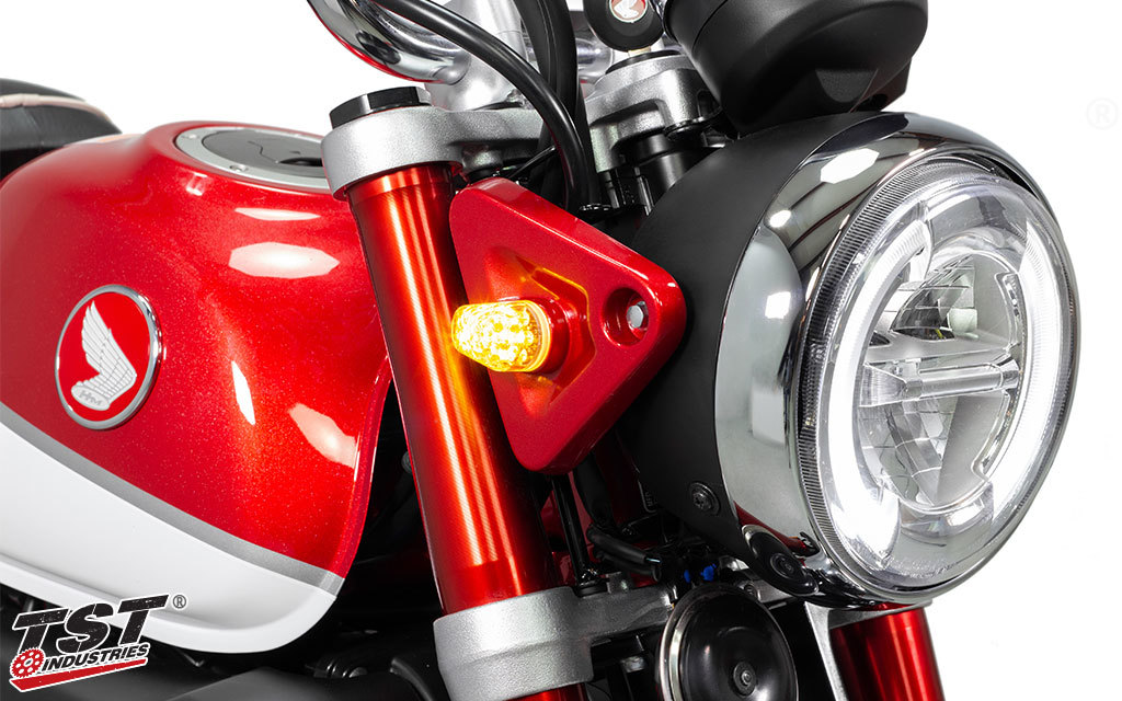 TST Industries モンキー125 クリア LEDフロント ウィンカー MONKEY125 カスタム モンキー MONKEY拍卖