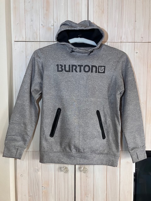 送料込み USED BURTON バートン サイズM 撥水パーカー フーディー グレー 送料無料拍卖