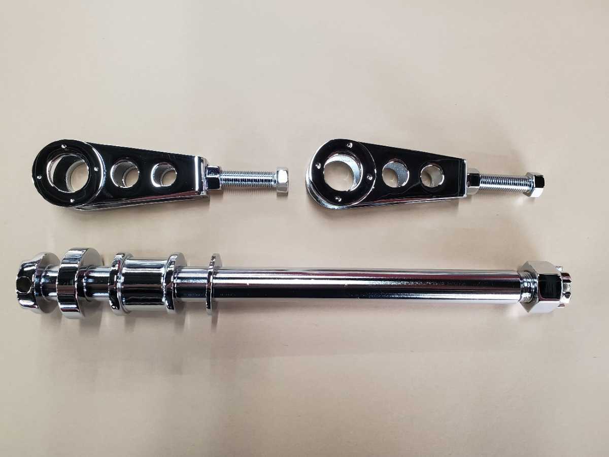 Z1 Z2 全純正部品 フルクロームメッキ仕様 リアアクスルシャフト フルセット 超美品 当時拍卖