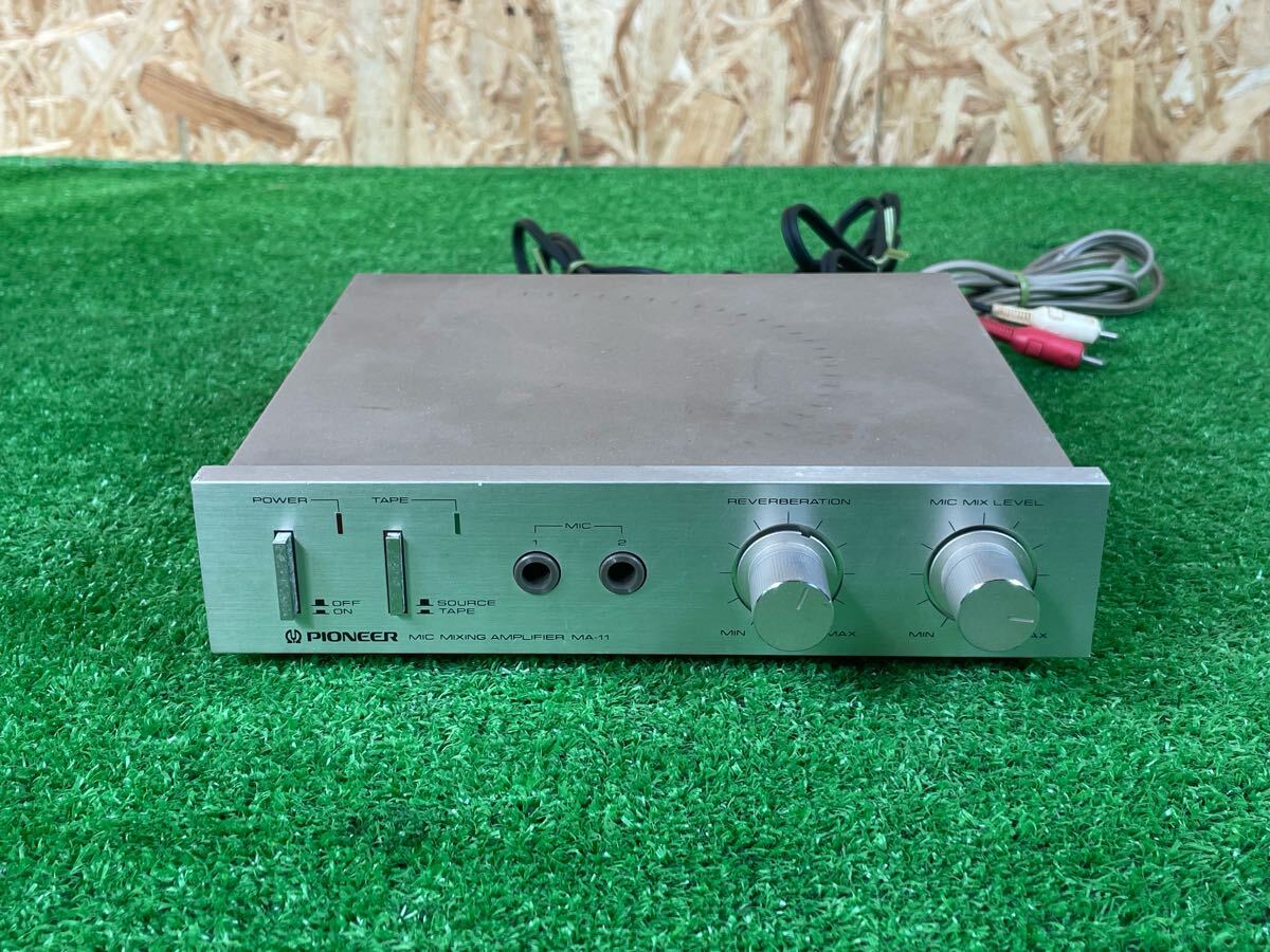 3B42 PIONEER パイオニア マイクミキシングアンプ MA-11 通電OK 現状品 コード付き拍卖