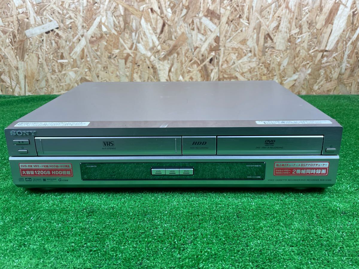 3B51 SONY スゴ録 VHSビデオ一体型DVDレコーダー RDR-VH80 中古品 現状品拍卖