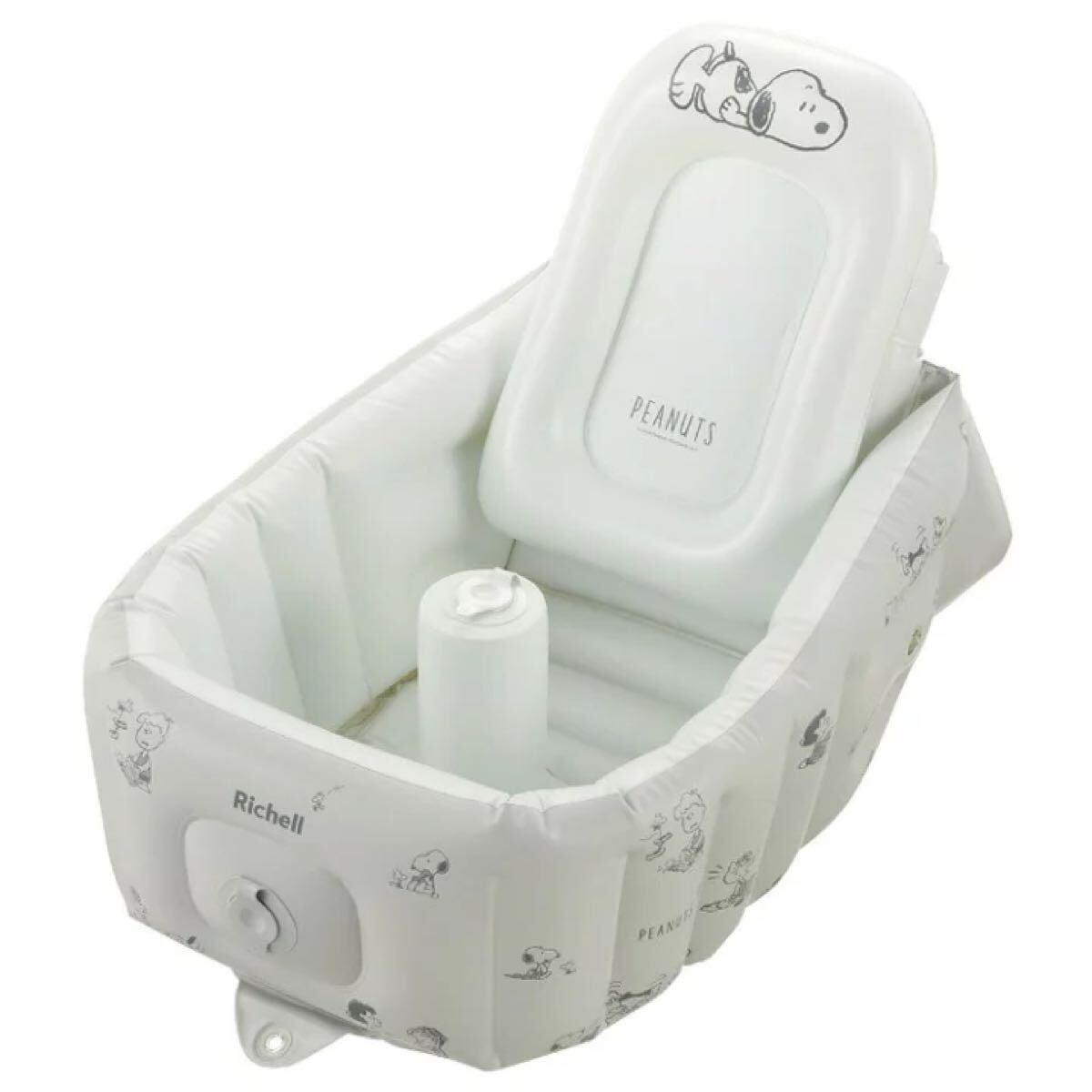Richell スヌーピー ベビーバスお風呂 赤ちゃん 森林浴 バスチェア ベビーバス ステップアップ ふかふかベビーバス リッチェル拍卖