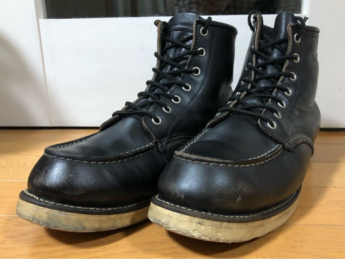 1998年製造90sヴィンテージ羽タグREDWINGレッドウィング8137ブラックモカシンブーツブラック黒セッターモカシンsize10D拍卖