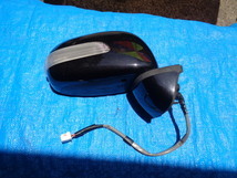 ダイハツ ムーヴラテ L550S L560S 純正 右 ドアミラー 黒系 カラーNO不明 7本線 電動格納 動作品 管G0625-12拍卖