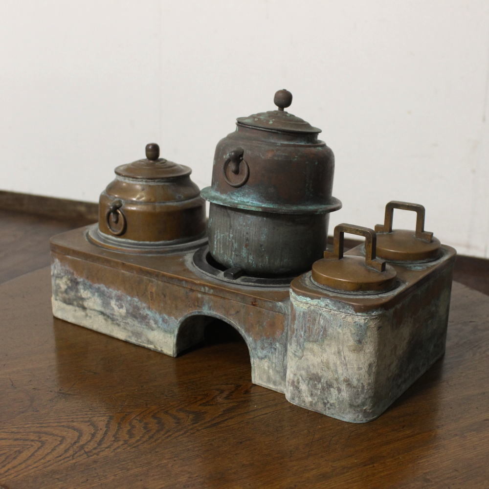 古い銅壺 野燗炉 銅酒燗器 燗銅壺 茶道具 古民具 長火鉢 煎茶道具 囲炉裏 銅製 湯わかし レトロ アンティーク拍卖