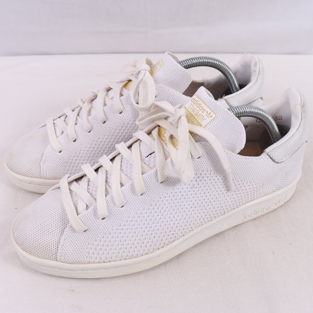 STAN SMITH 26.5cm/adidas スタンスミス プライムニット 2 アディダス スニーカー 白 ホワイト ニット 中古 古着 メンズ ad6022拍卖